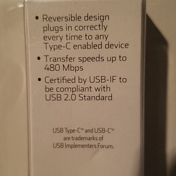 Onn 3 ft USB-C to USB A 2.0 Cable - Picture 9 of 11